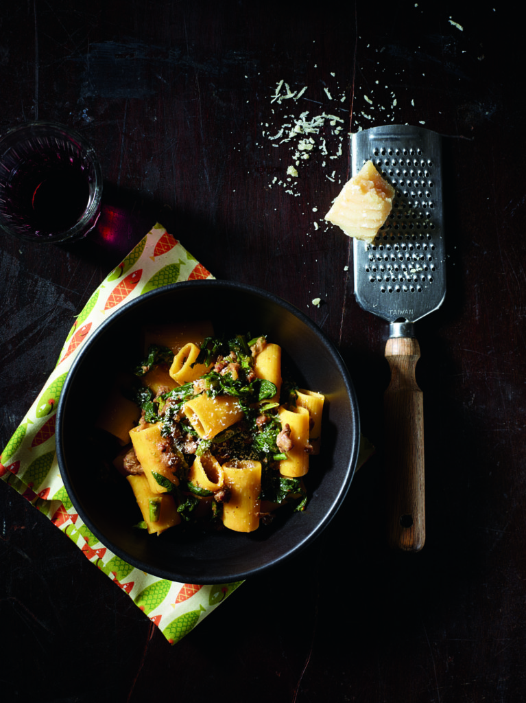Lamb Ragu with Rapini and Gluten-Free Rigatoni