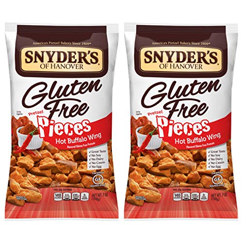 Snyder's Gluten Free Hot Buffalo Wing Pretzels 7oz (2 bags)