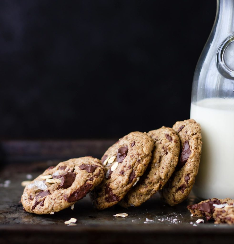 Buckwheat Chocolate Chip Almond-Butter Oatmeal Cookies