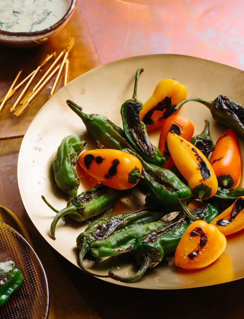 Charred Peppers with Herby Ranch Dip Gluten-Free Recipe