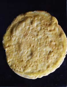 Gluten-free crepe made from chickpea flour