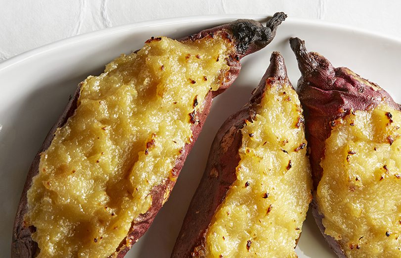 Twice-Baked Japanese Sweet Potatoes with Miso Recipe