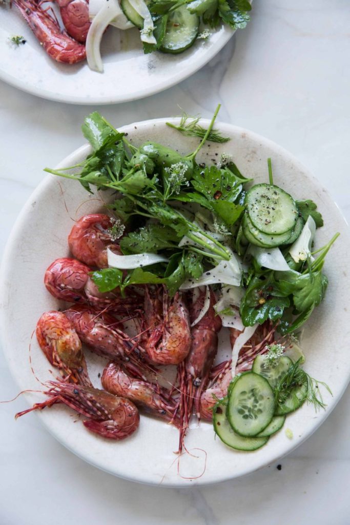 Gluten Free Prawns With Celery Fennel Salad