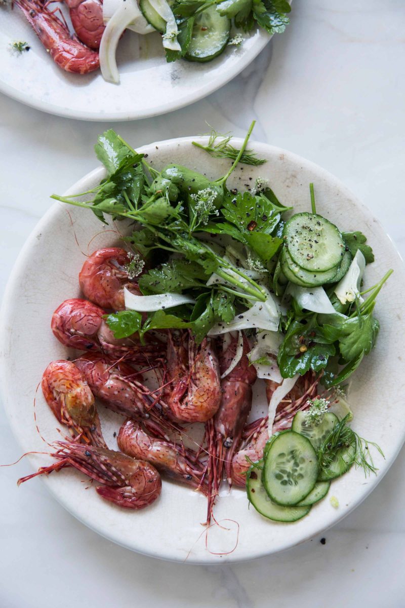 Gluten Free Prawns With Celery Fennel Salad