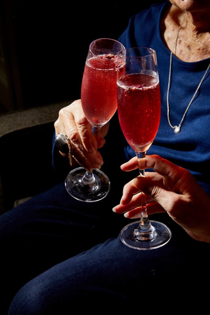 Pomegranate Rose Sparkling Wine Cocktail Recipe