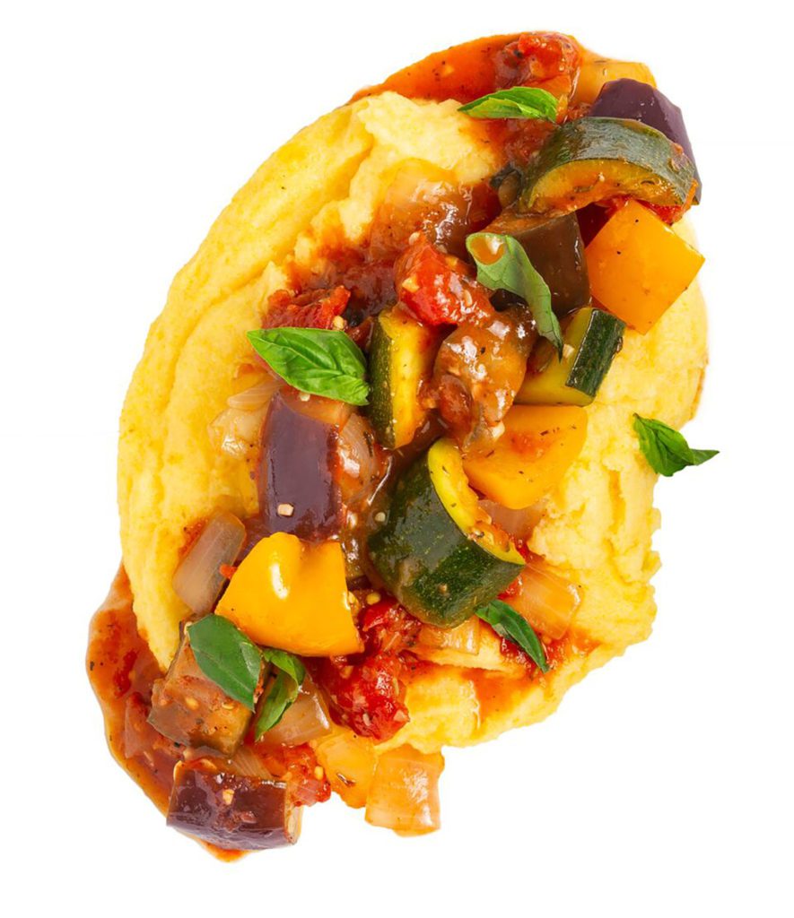 Gluten-Free Ratatouille with Quick Creamy Polenta Recipe