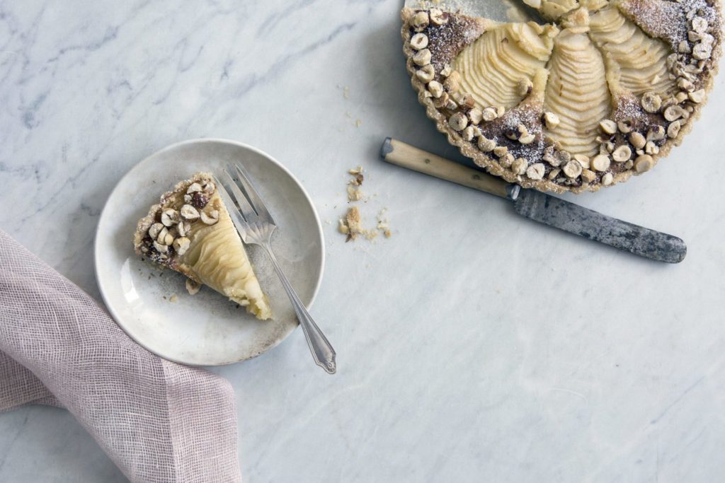 Aran Goyoaga's Gluten-Free Pear and Hazelnut Frangipane Tart Recipe